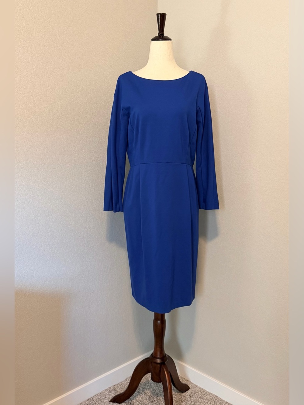 Lafayette 148 New York Aldrich Ponte Sheath Dress – Royal Blue / Size M